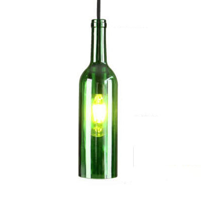 Pendant Light Glass 12.2 in Industrial Red Blue Green Yellow Purple Bar Living Room Cafe Restaurant Office Lighting | Kalsten