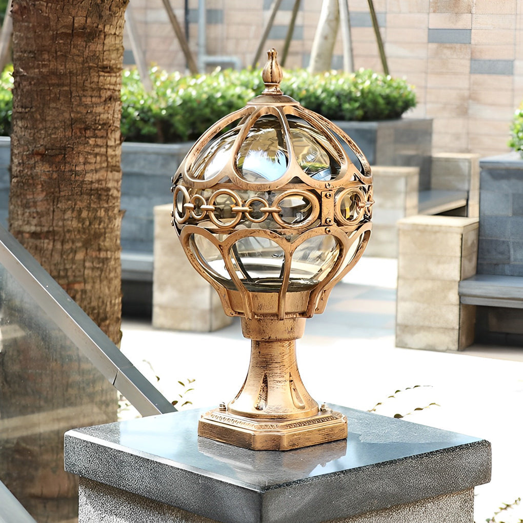 Creative Round Ball Waterproof LED European-style Fence Post Lights | Kalsten