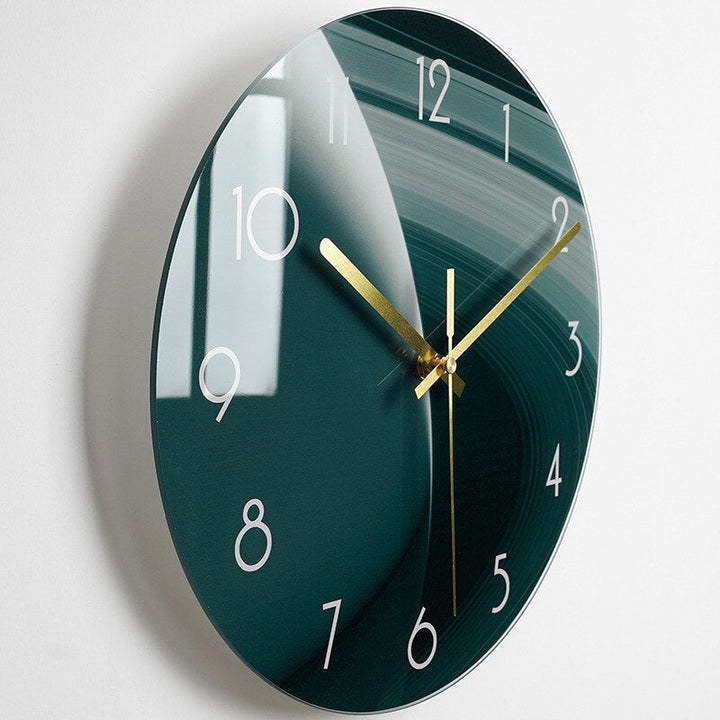 Elegant Wall Clock made of Glass Kalsten
