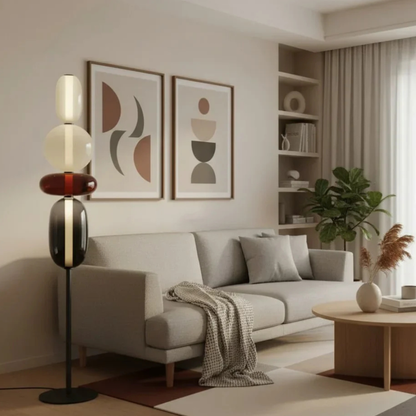 Solenne Sculptural Glass LED Floor Lamp