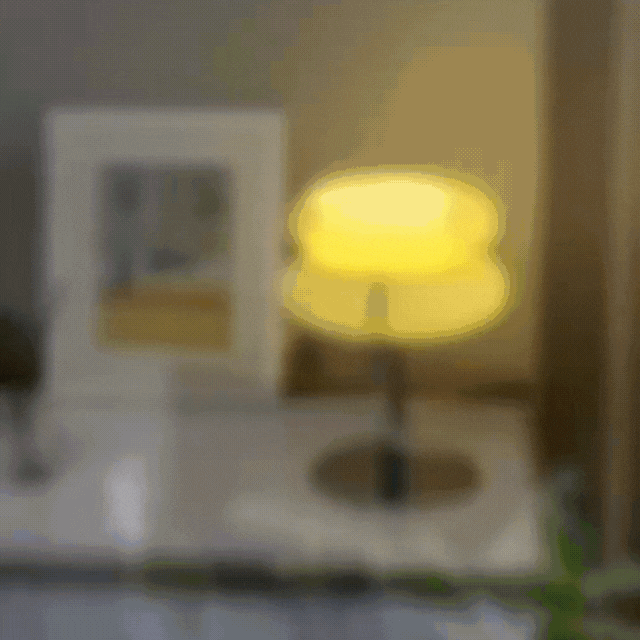 Elegant Macaron Glass Table Lamp with USB - 3 Light Colors Kalsten