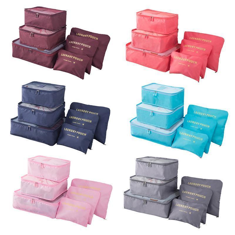 Packing Cubes Set – 6-Piece Travel Organizer