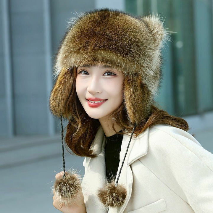 Kalsten | Cute Faux fur Raccoon Tail Parent-Child Plush Hat
