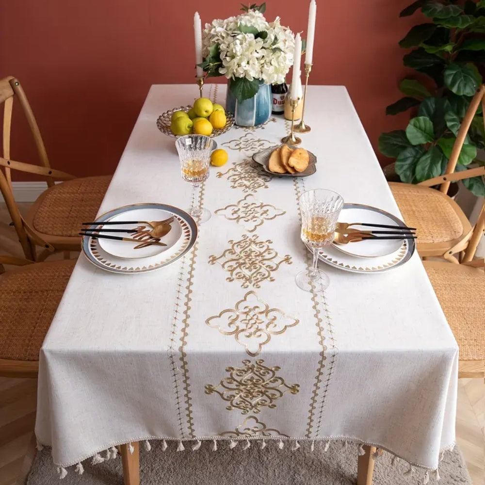 Kalsten | Sorella Luxe Embroidered Tablecloth