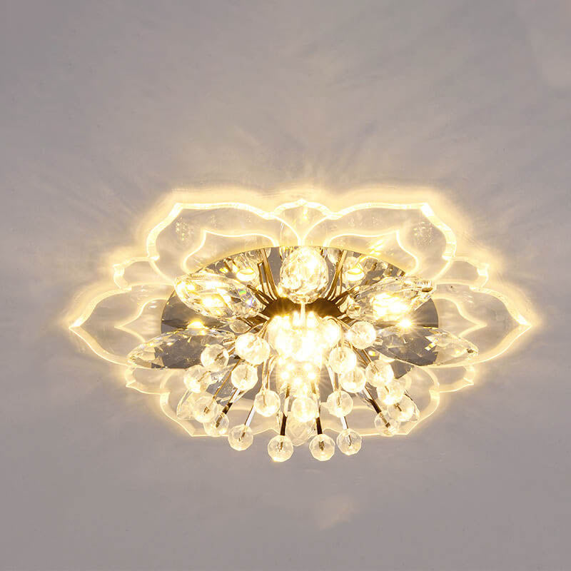 Kalsten GlowPetal | LED Crystal Ceiling Light | Flower Shaped, RGB Color Changing & Energy Efficient