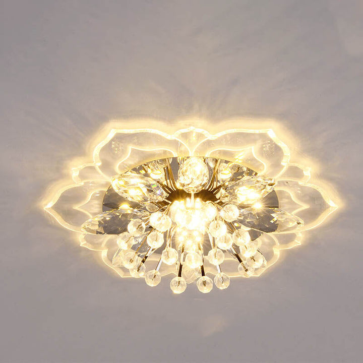 Kalsten GlowPetal | LED Crystal Ceiling Light | Flower Shaped, RGB Color Changing & Energy Efficient