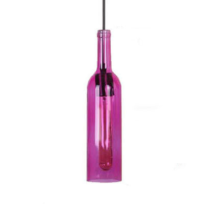Pendant Light Glass 12.2 in Industrial Red Blue Green Yellow Purple Bar Living Room Cafe Restaurant Office Lighting | Kalsten