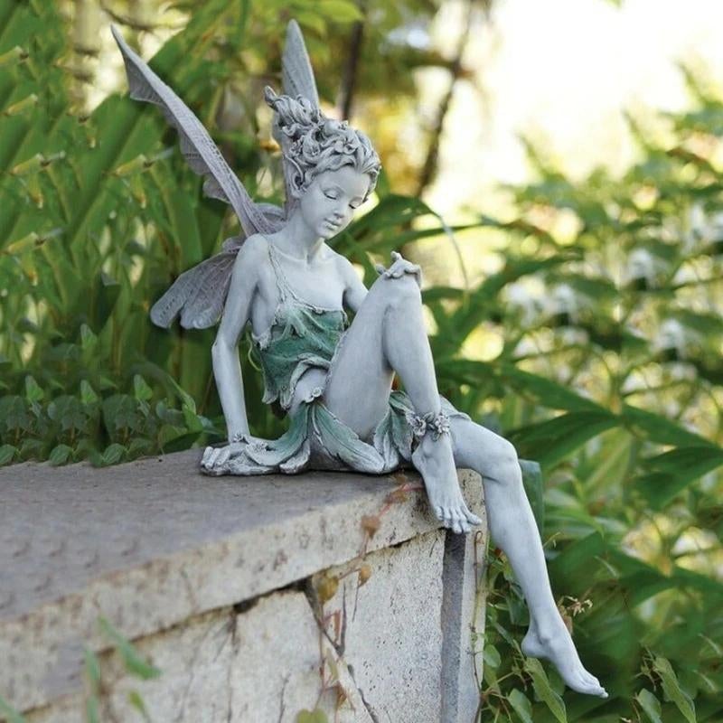 Kalsten | Sitting Fairy Garden Statue