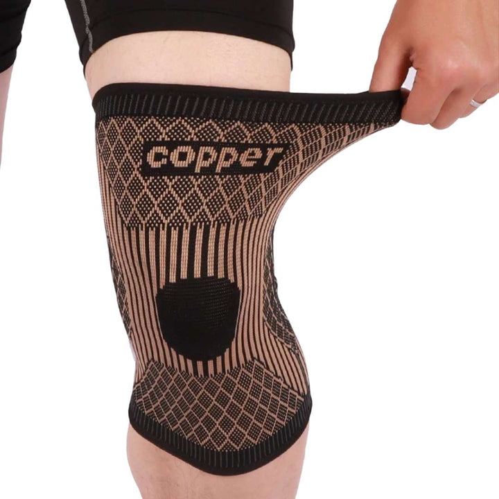 CopperFlex Knee Compression Sleeve | for Pain Relief - Support - Mobility - perfect for Athletes, Arthritis, Seniors, and Injury Recovery Kalsten