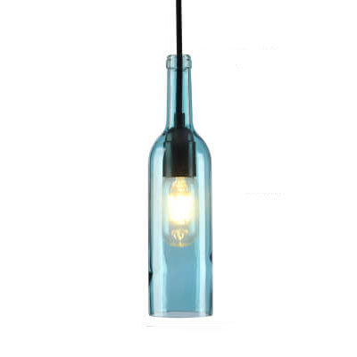 Pendant Light Glass 12.2 in Industrial Red Blue Green Yellow Purple Bar Living Room Cafe Restaurant Office Lighting | Kalsten