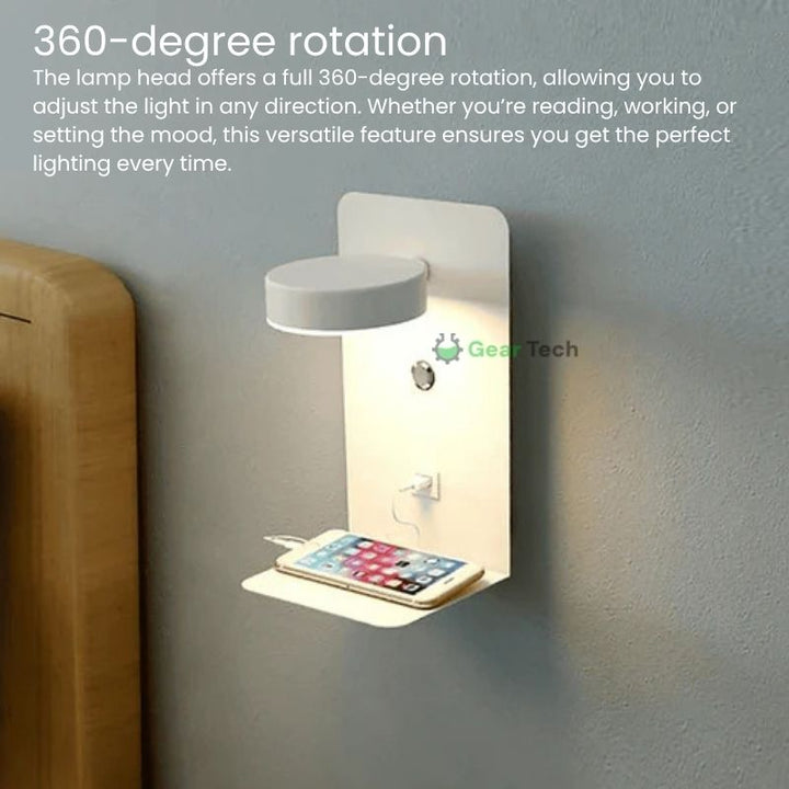 LED Wall Lamp with Shelf
