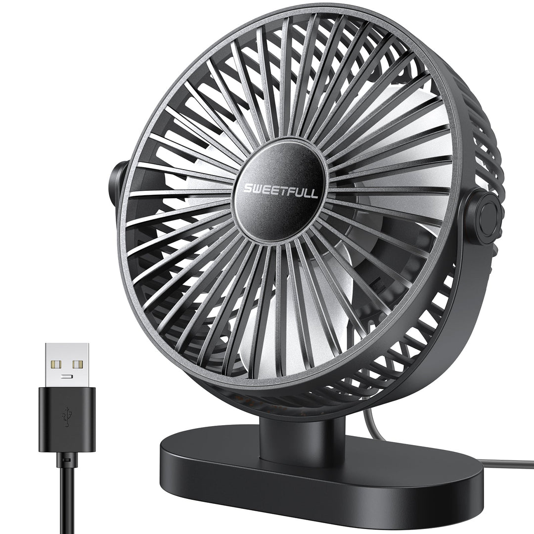 6.5 Inch USB Small Desk Fan for Home Office Car Outdoor Travel | Kalsten