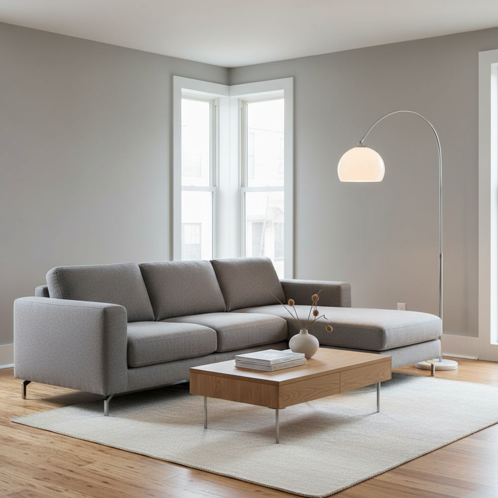 Arc Floor Lamp with Dome Shade