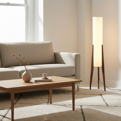 Walnut Nordic Retro Floor Lamp