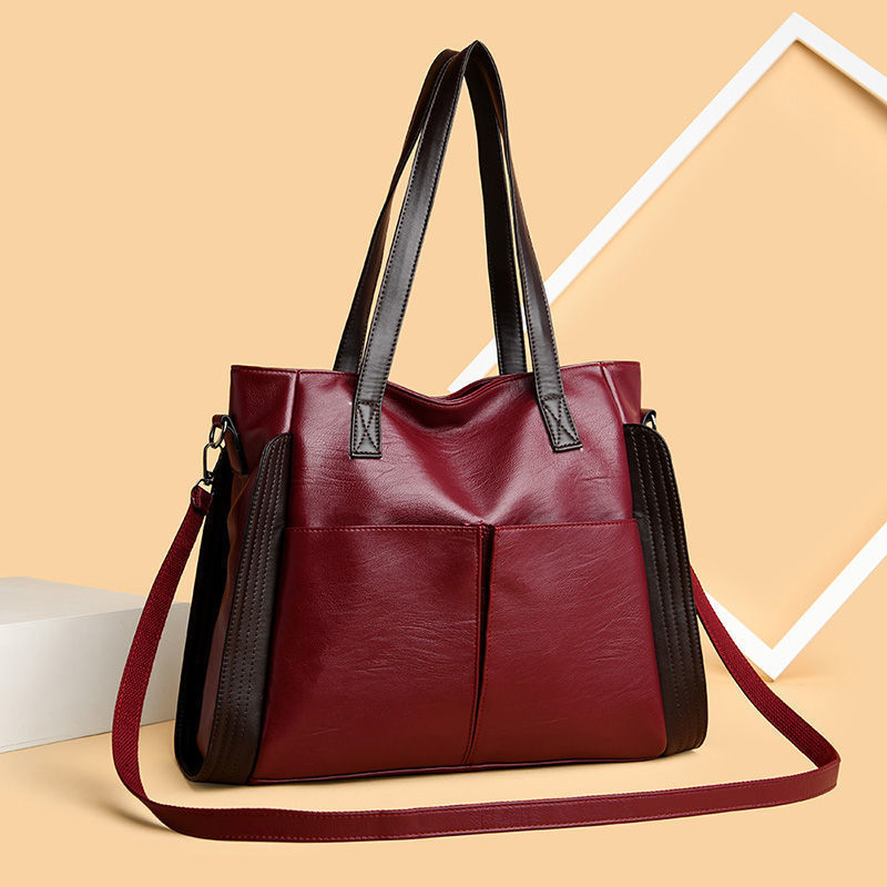 Women's tote bag made of soft leather with large capacity | Kalsten