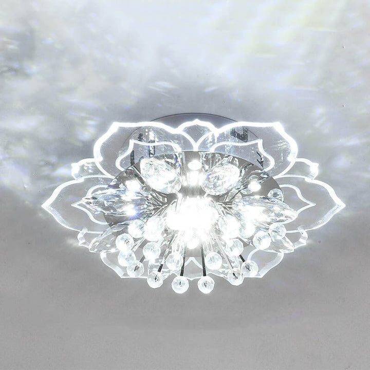 Kalsten GlowPetal | LED Crystal Ceiling Light | Flower Shaped, RGB Color Changing & Energy Efficient