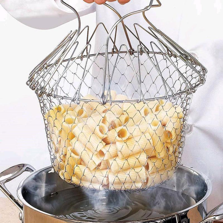 Frying Basket Chef Foldable in Stainless Steel | Kalsten