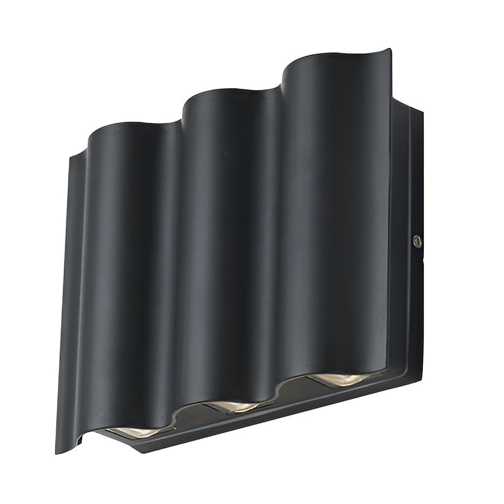 Modern Black LED Outdoor Wall Sconce Kalsten