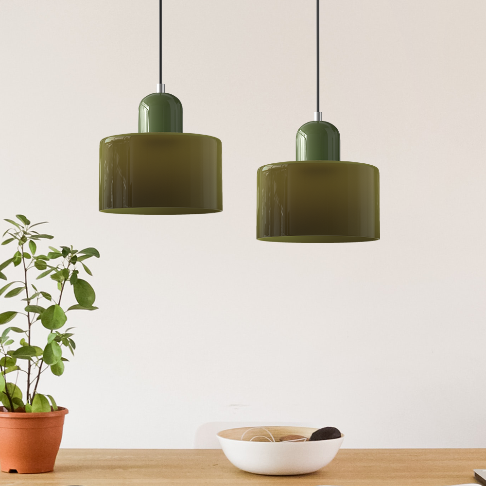 Modern Bauhaus Fresh Glass Pendant Light For Kitchen Island | Kalsten
