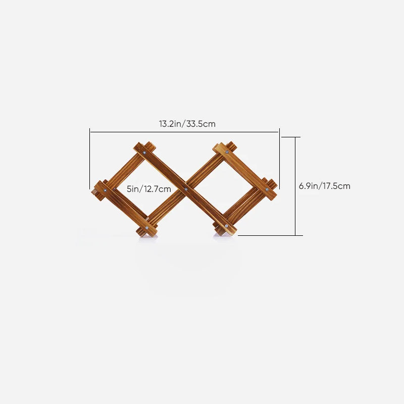 Skanto | Foldable Freestanding Wooden Wine Rack