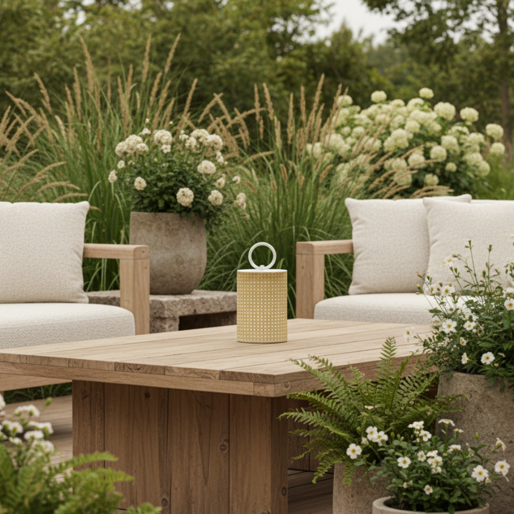 Solar Lanterns, Rattan Finish