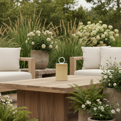 Solar Lanterns, Rattan Finish