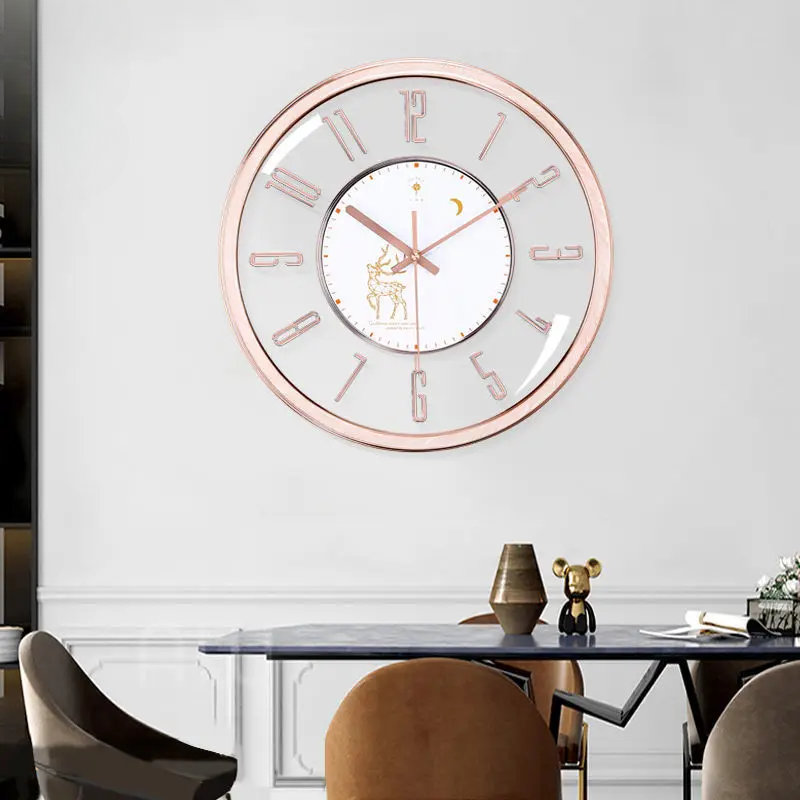 Luxurious silent wall clock – Modern design with large dial for living room | Kalsten