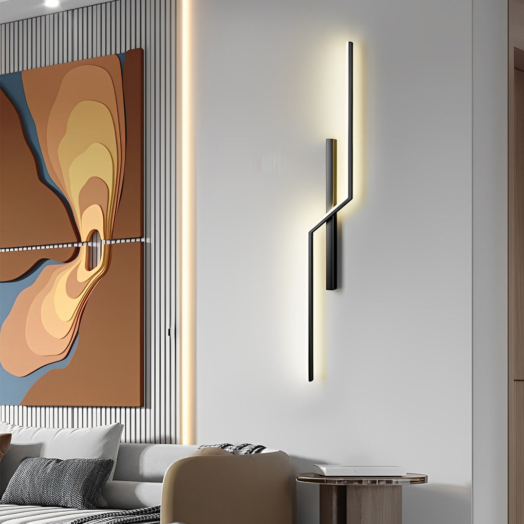 Lines Creative LED Modern Minimalist Wall Lamp Decorative Wall Lights Lighting | Kalsten