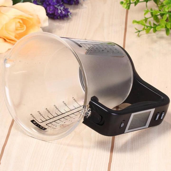 Digital kitchen measuring cup scale with LCD | Kalsten
