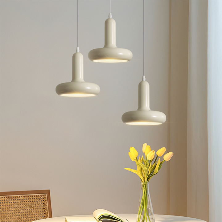 Bauhaus Puck Creamy Pendant Light | Kalsten
