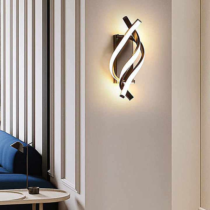 Spiral Minimalist Three Step Dimming LED Modern Wall Lamp Sconces Lighting | Kalsten