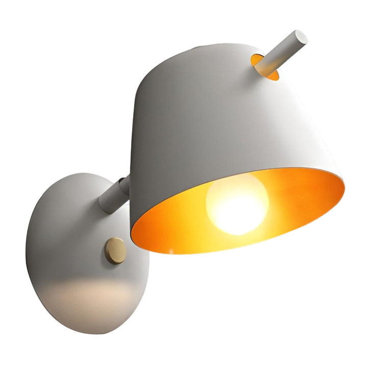 Metal Wall Sconce – Nordic Hat Style Matte Iron E27 (15x28cm) | Kalsten
