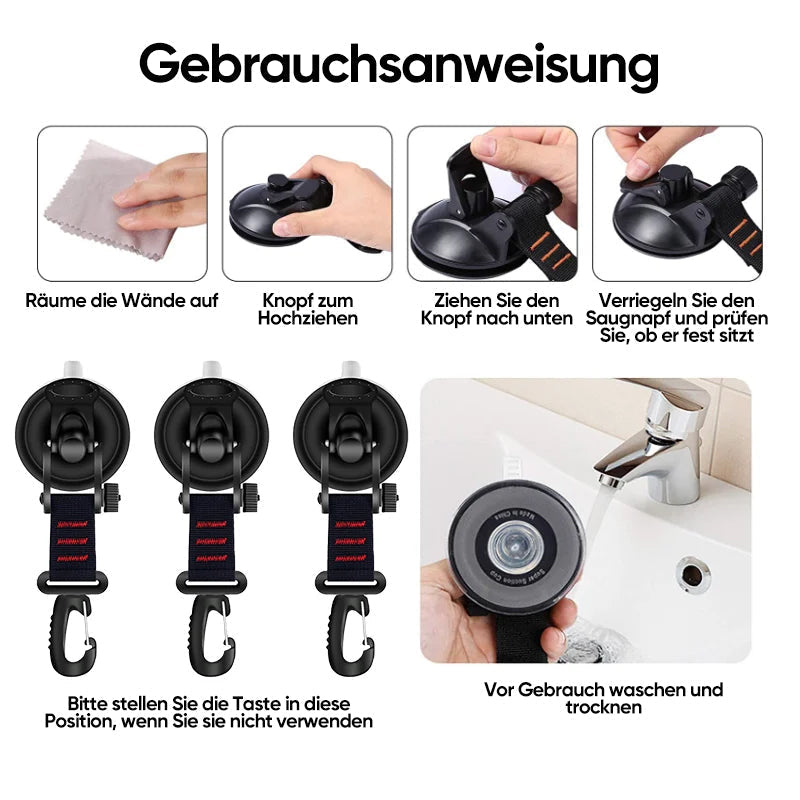 Robust Vacuum Suction Cup with Hook | Kalsten
