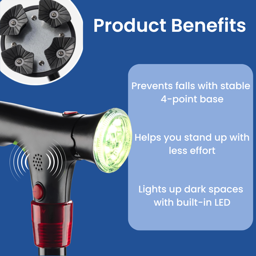 Skanto | Walking Stick | Ergonomic, Lightweight Design for Seniors & Mobility Support