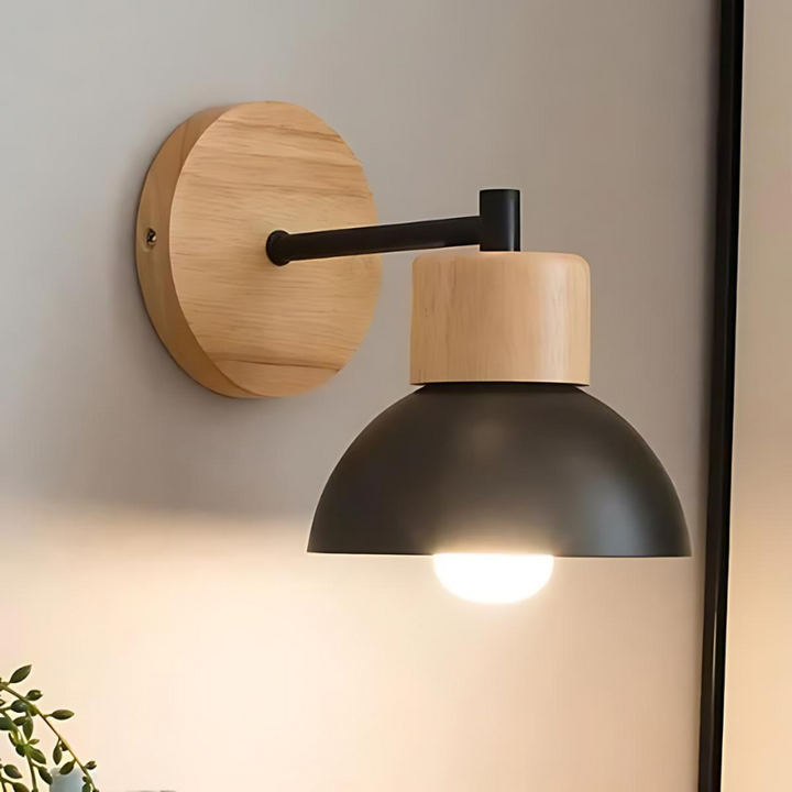 Stylish wall lamp made of wood for a harmonious home | Kalsten
