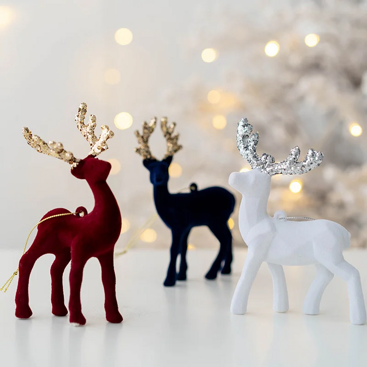 Sparkling Deer Ornament – Luxury Christmas Decoration for a Festive Atmosphere Kalsten