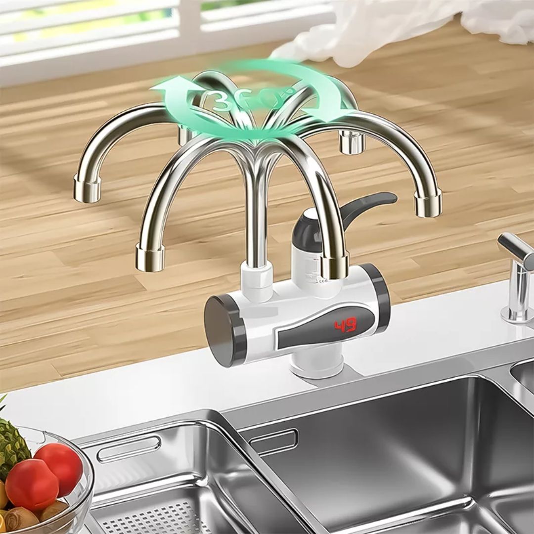 AquaSwift | Instant Hot Water Tap – Tankless Design – Compact Energy-Efficient Unit – Ideal for Kitchens & Bathrooms Kalsten