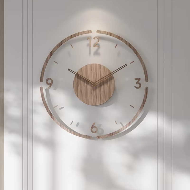 Minimalist Wooden Wall Clock