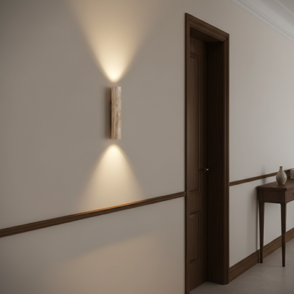 Travertine Up/Down Wall Sconce