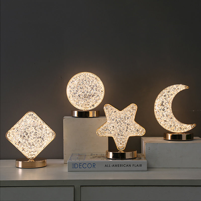 Star Moon Metal Table Lamp | Kalsten
