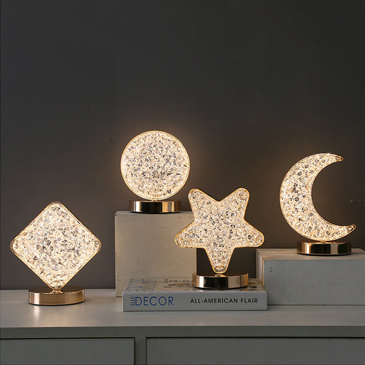 Star Moon Metal Table Lamp | Kalsten