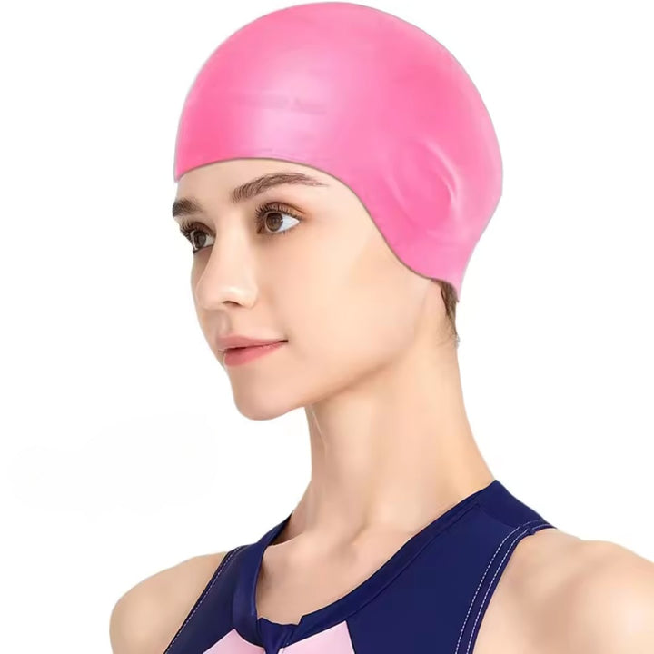 Silicone Swim Cap with Ear Protection