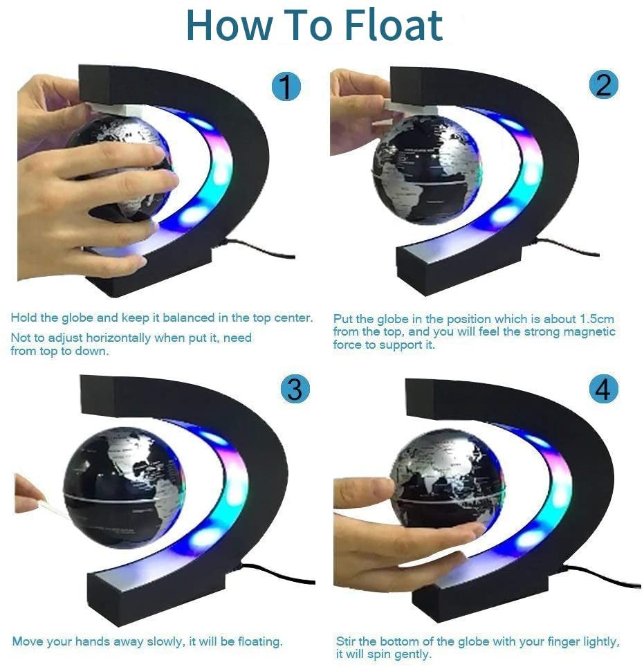 Floating Antigravity Globe LED Lamp | Kalsten