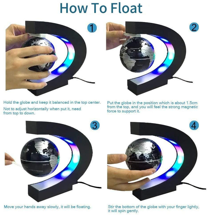 Floating Antigravity Globe LED Lamp | Kalsten