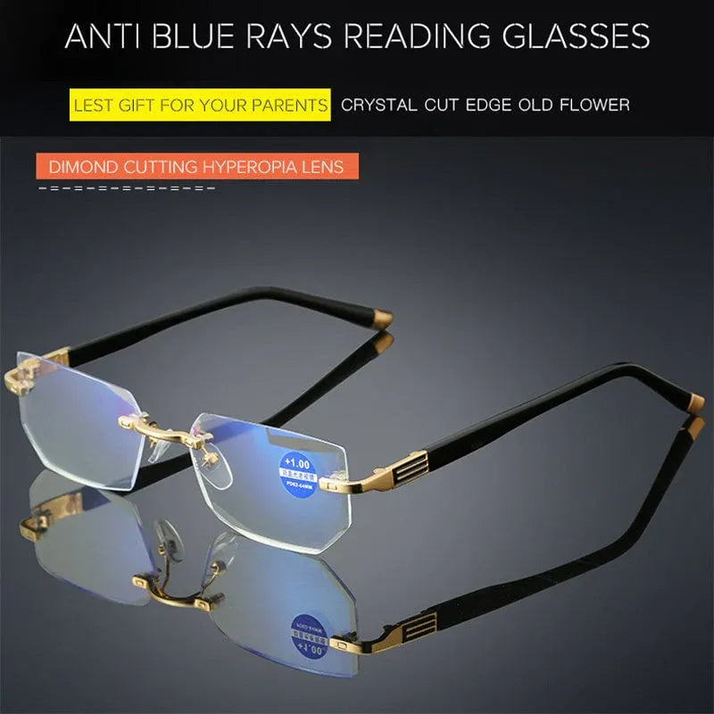 Kalsten | Progressive reading glasses with high hardness and anti-blue light filter for distance and near viewing