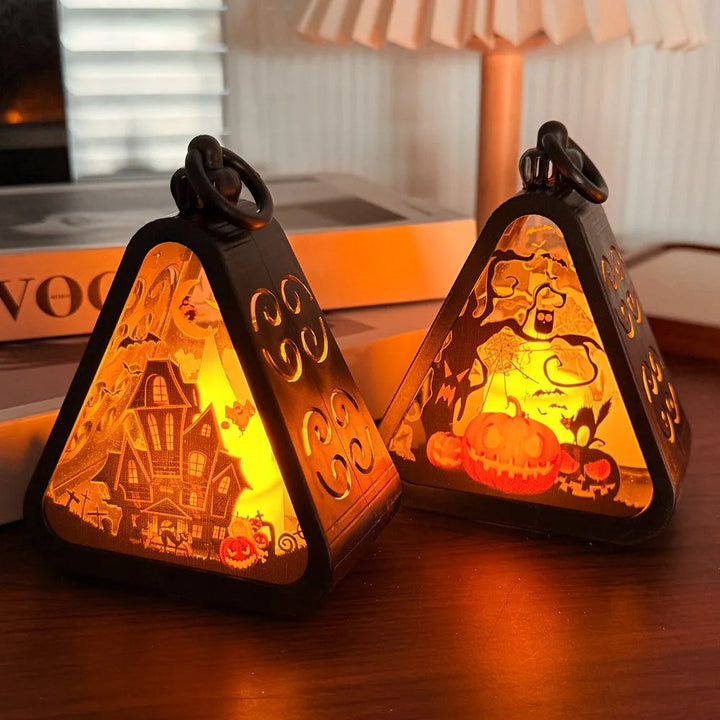 Halloween Decor Triangle Table Lamp | Kalsten