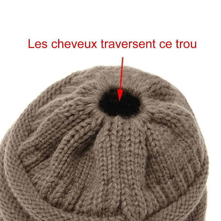 Knit Ponytail Beanie | Kalsten