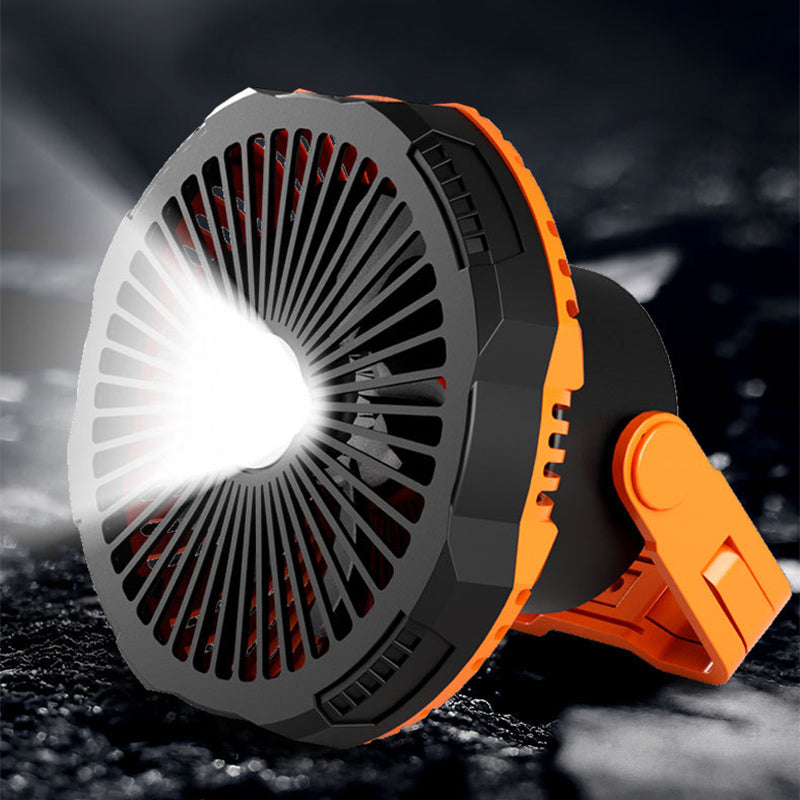 Portable camping fan with LED light | Kalsten
