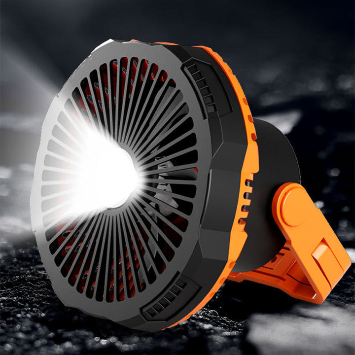 Portable camping fan with LED light | Kalsten