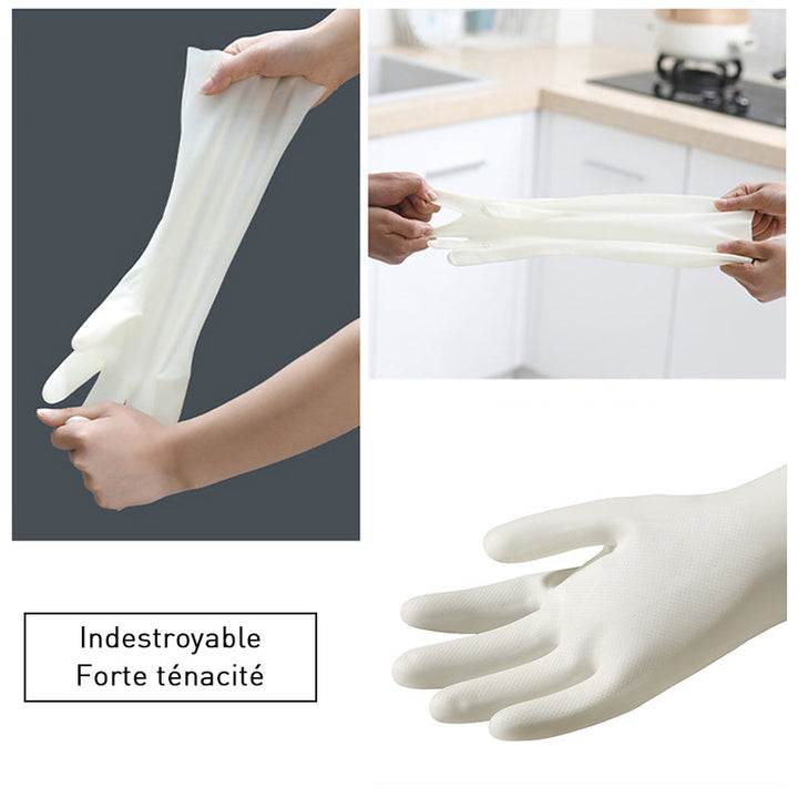 Durable velvet kitchen gloves (4 pairs) | Kalsten